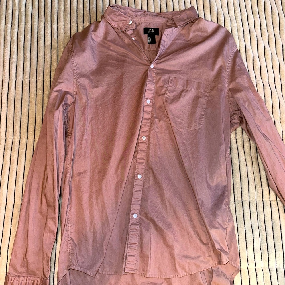 H&M Light Purple Dress Shirt Men’s Large